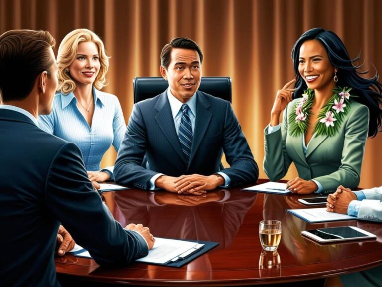 Colourfully dressed consultant advising corporate team – Bold Business Support